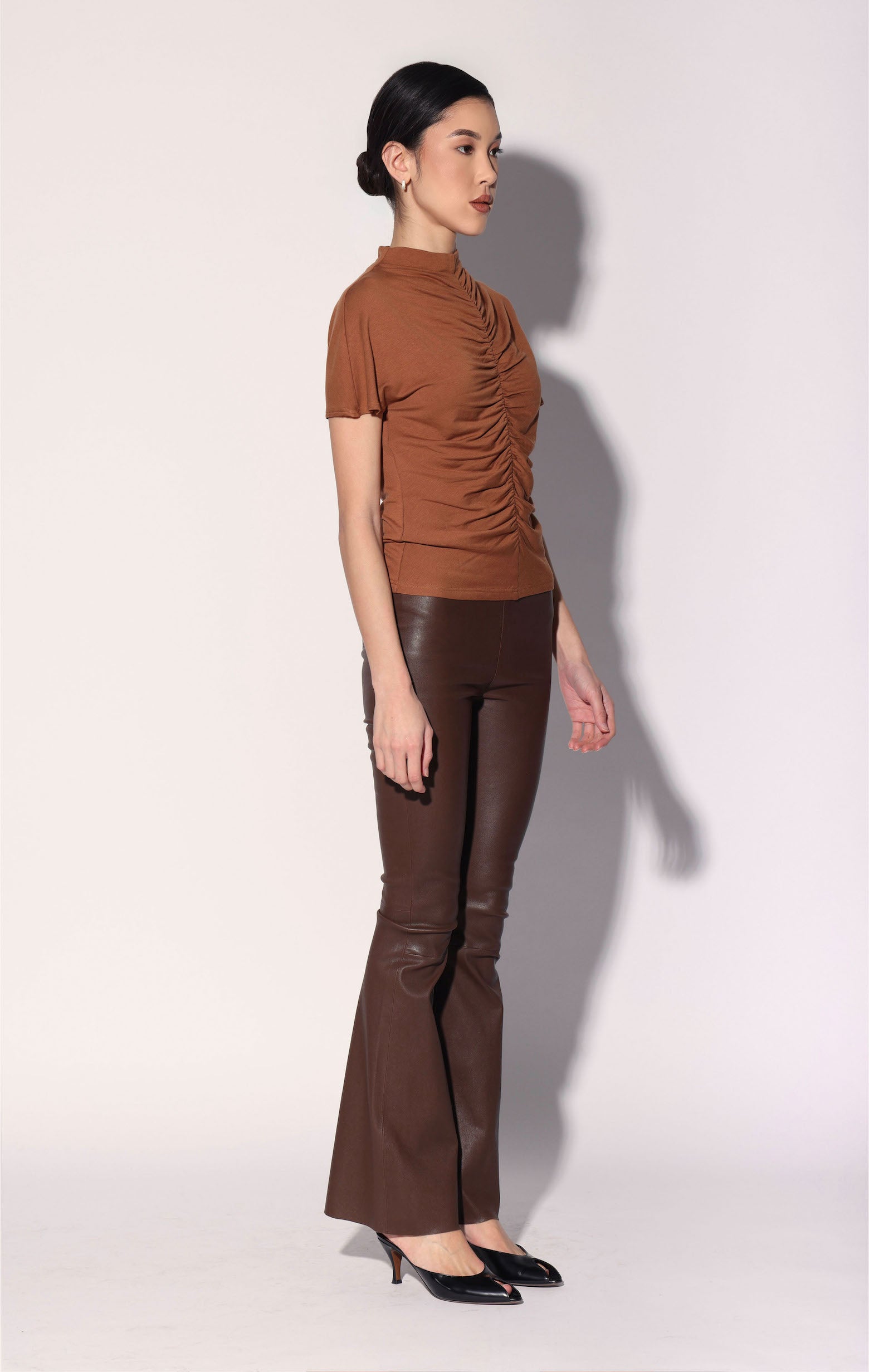 Lexie Pant, Walnut - Leather (Fall 2026)