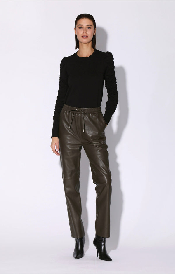 Levie Pant, Moss - Leather (Fall 2024)