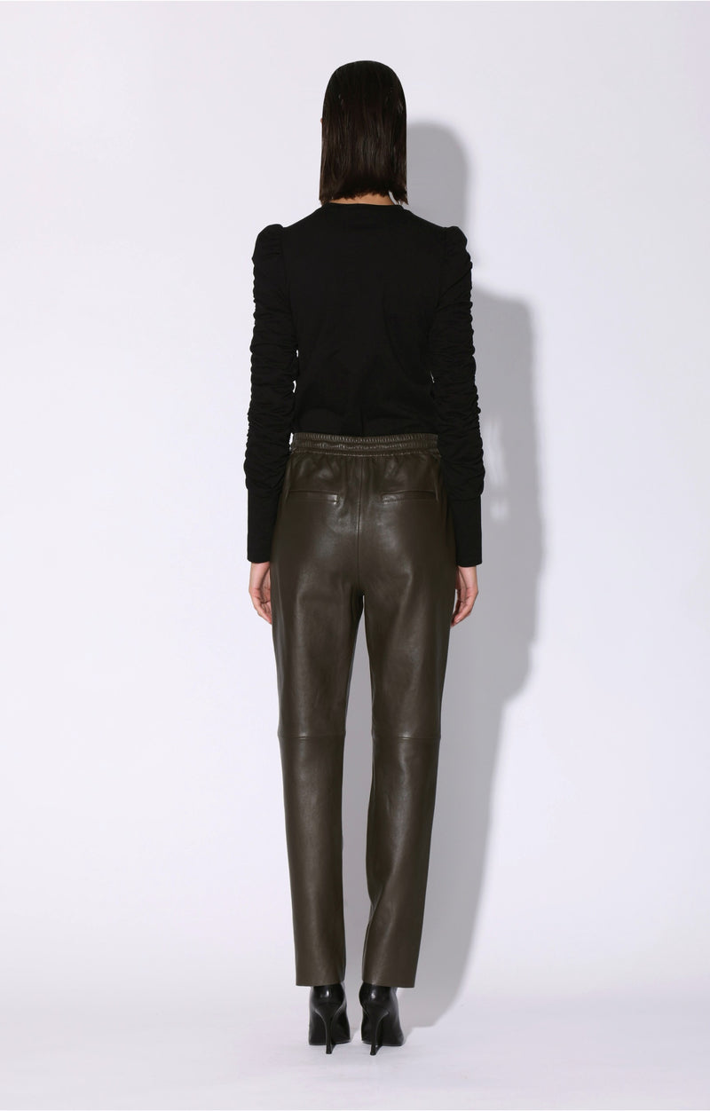 Levie Pant, Moss - Leather