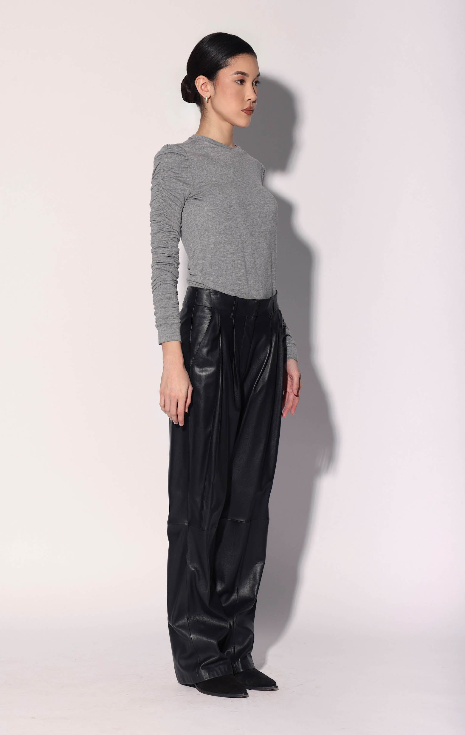 Luka Pant, Black - Leather (Fall 2026)