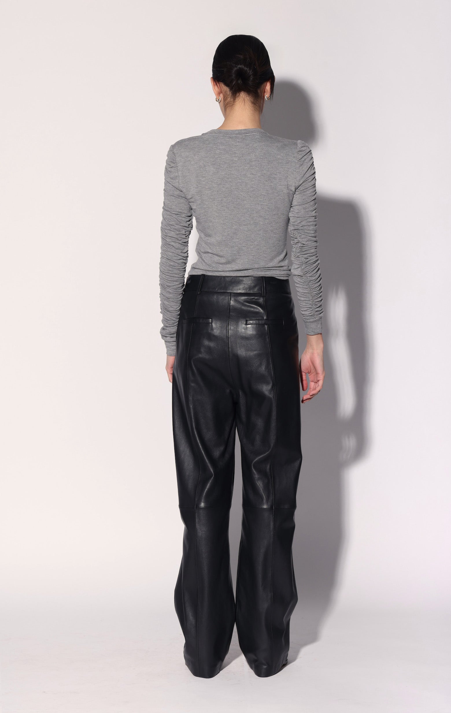 Luka Pant, Black - Leather (Fall 2026)
