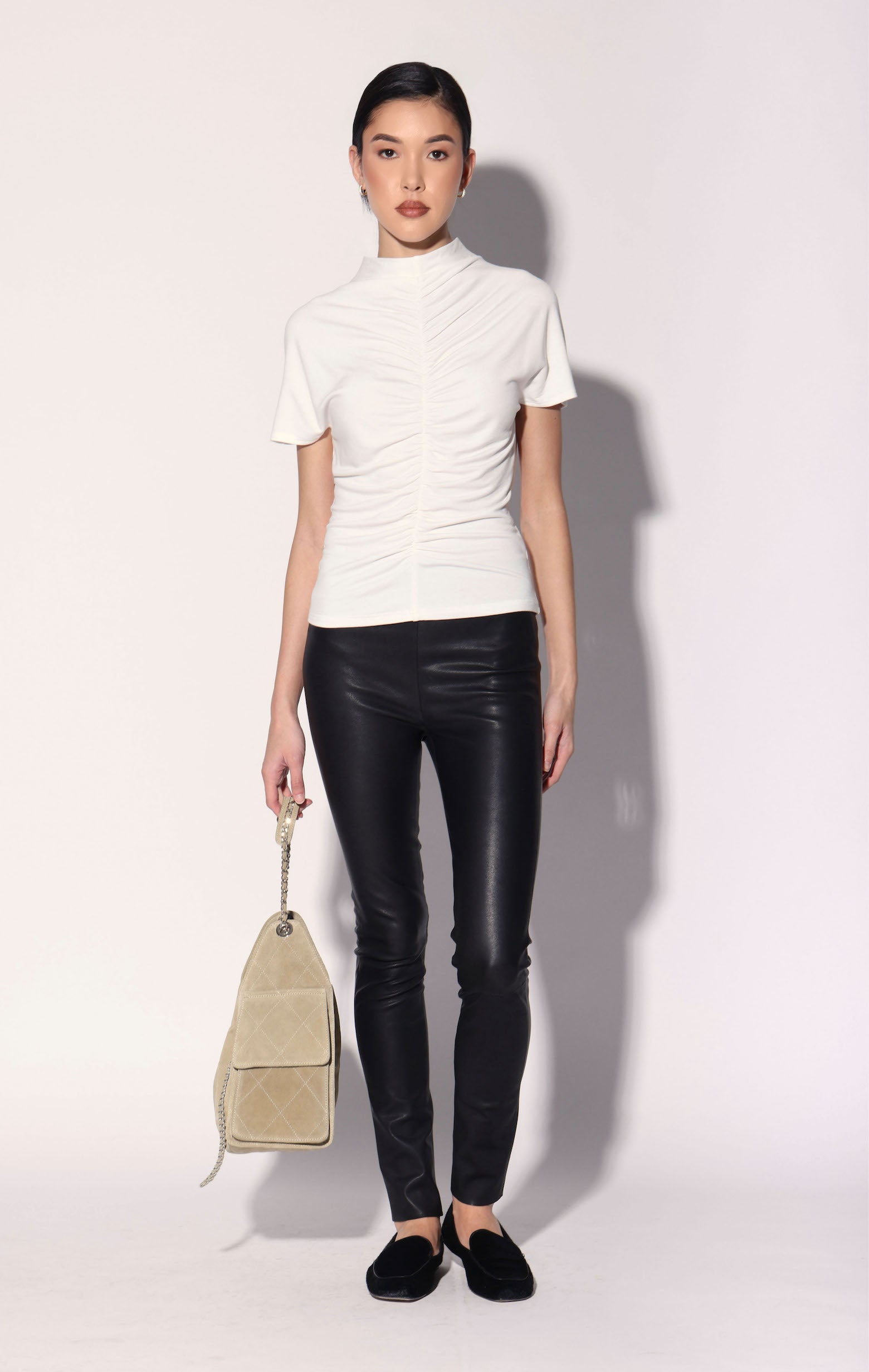 Raquelle Pant, Black - Leather (Fall 2026)