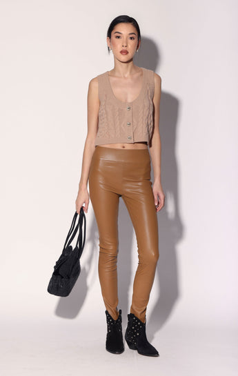 Raquelle Pant, Camel - Leather (Fall 2026)