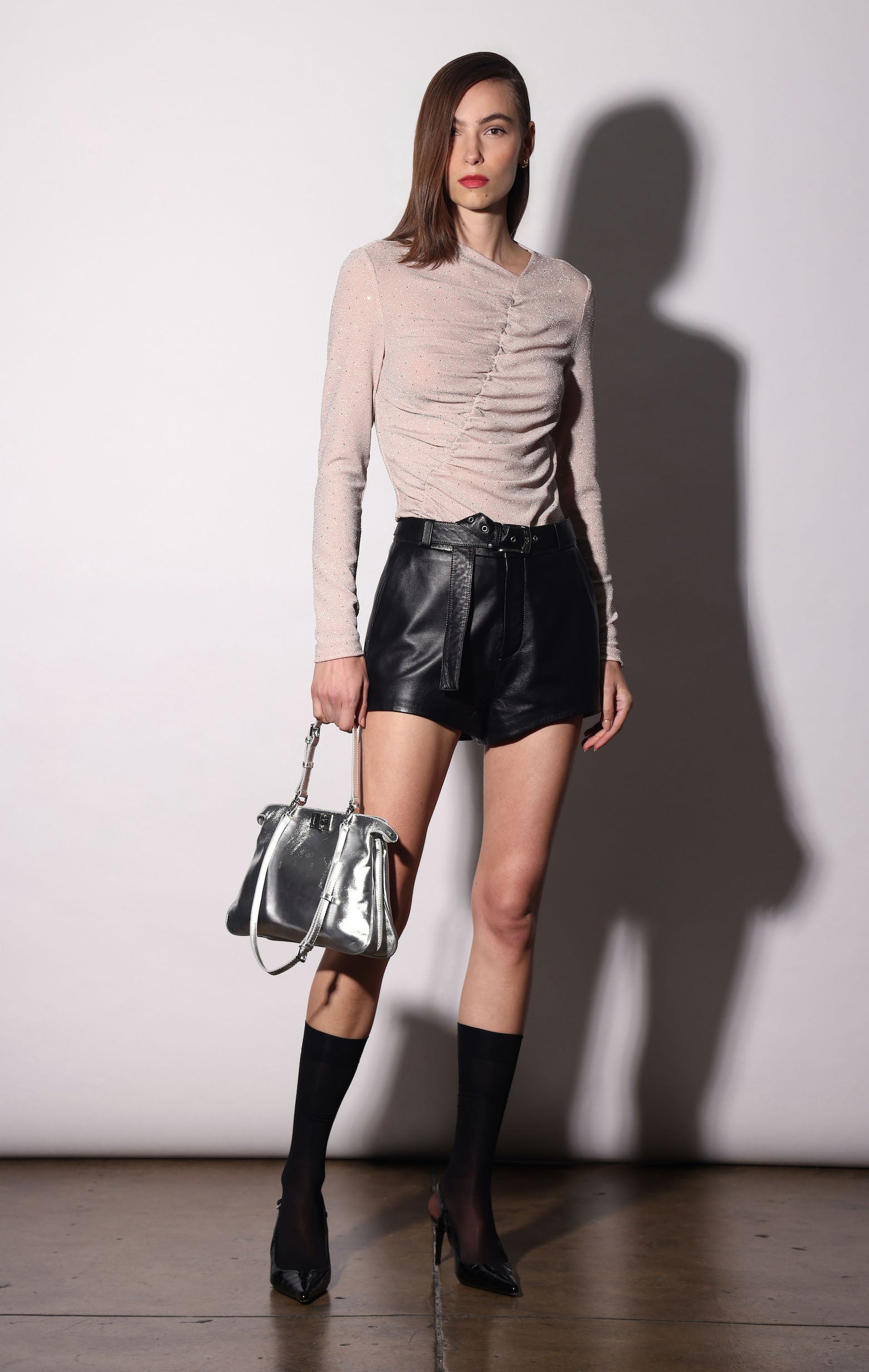 Lennox Short, Black - Leather (Holiday 2026)