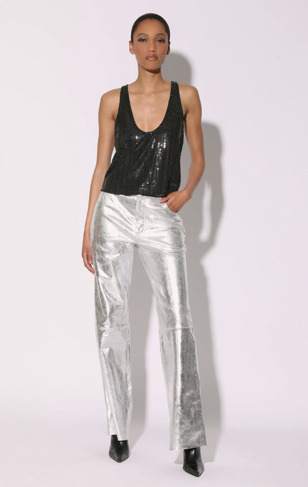 James Pant, Platinum - Leather