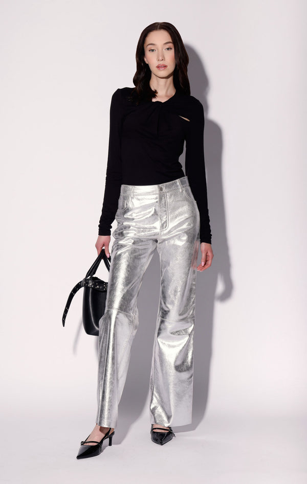 James Pant, Platinum - Leather