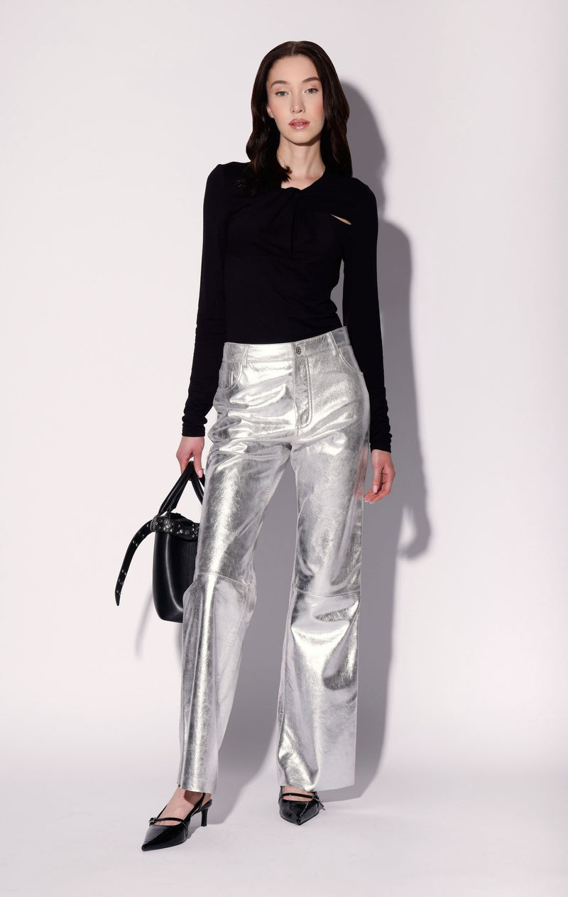 James Pant, Platinum - Leather