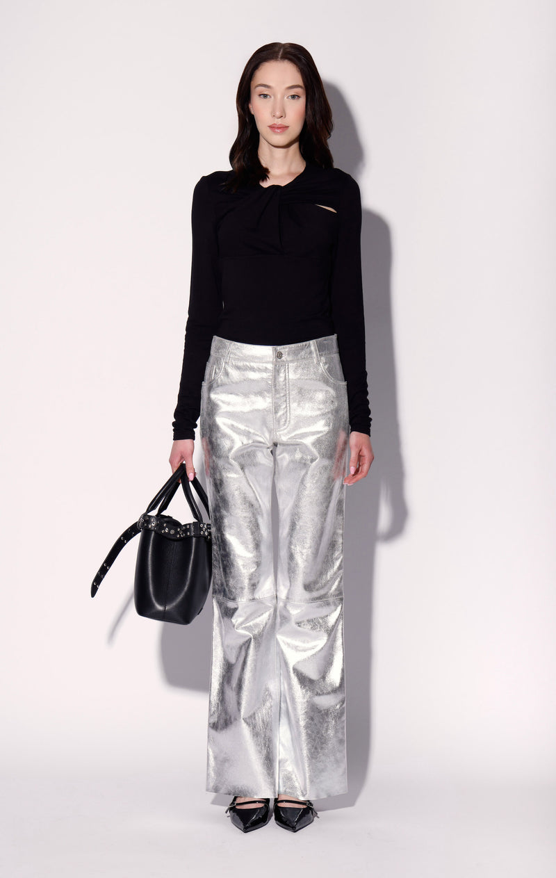 James Pant, Platinum - Leather