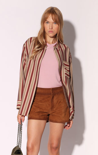 Kendra Short, Oak Suede - Leather (Pre Spring 2027)