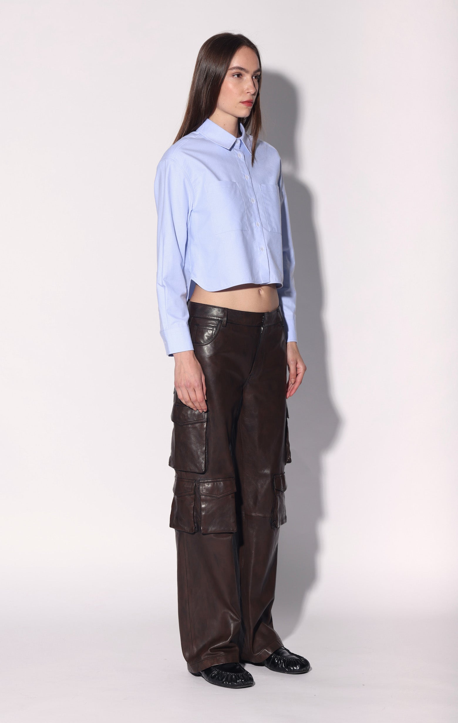 Danny Pant, Washed Brown  - Leather