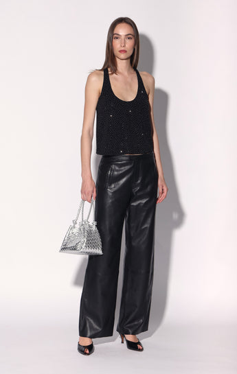 Landen Pant, Black - Leather