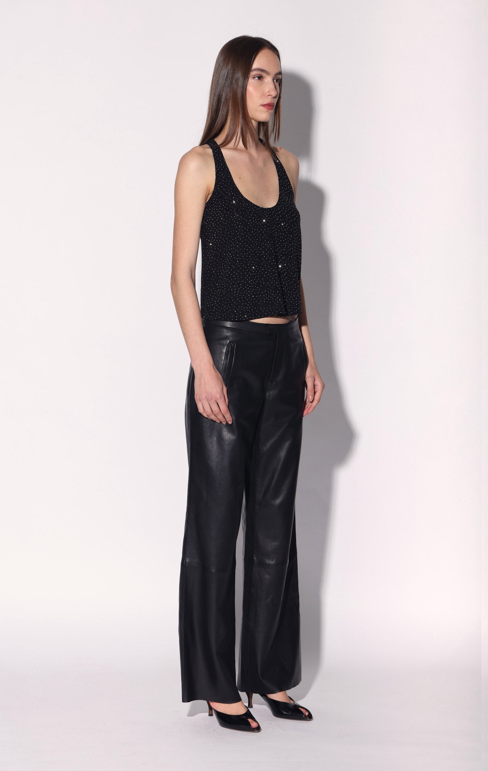 Landen Pant, Black - Leather