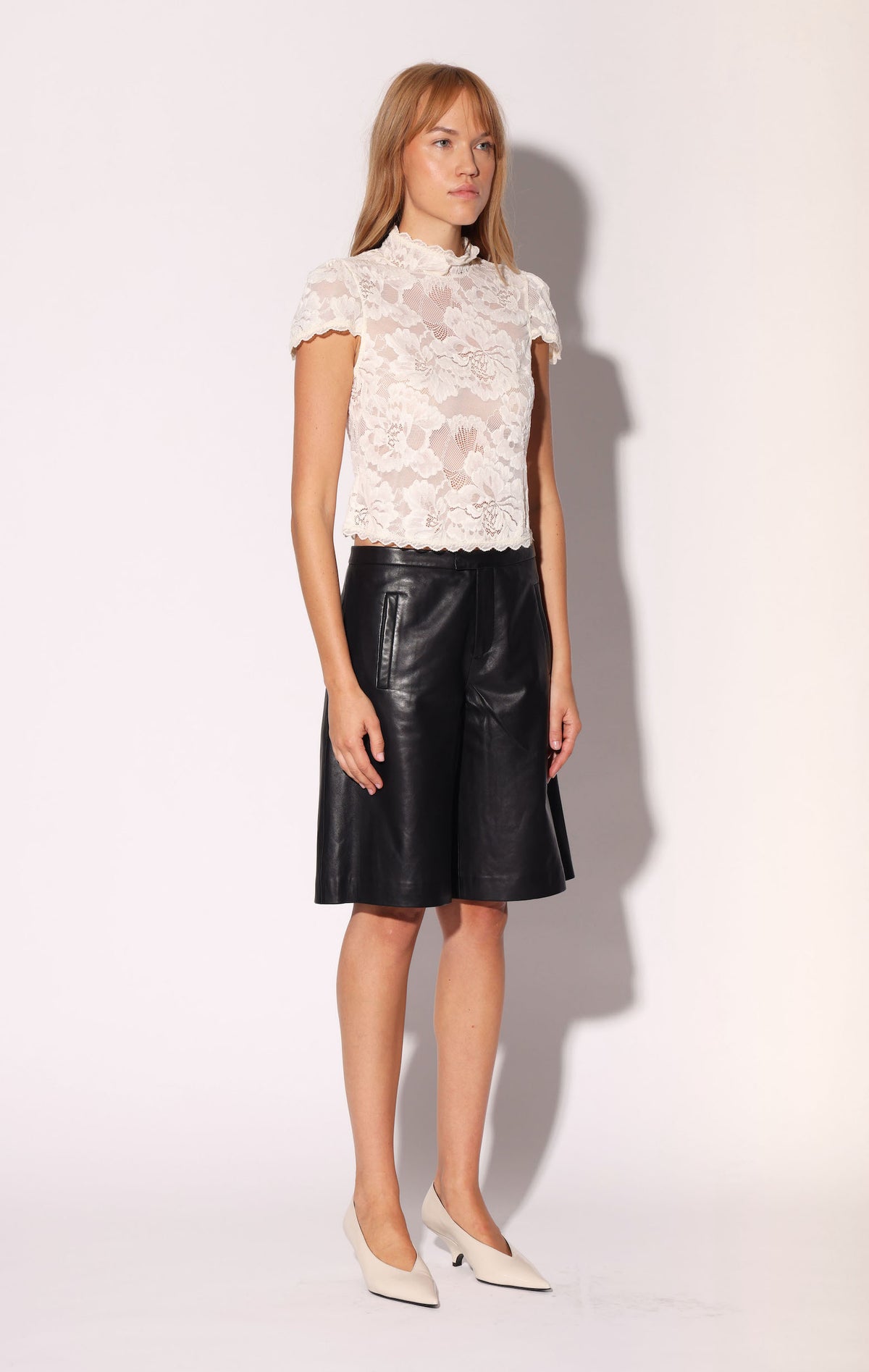 Marina Short, Black - Leather