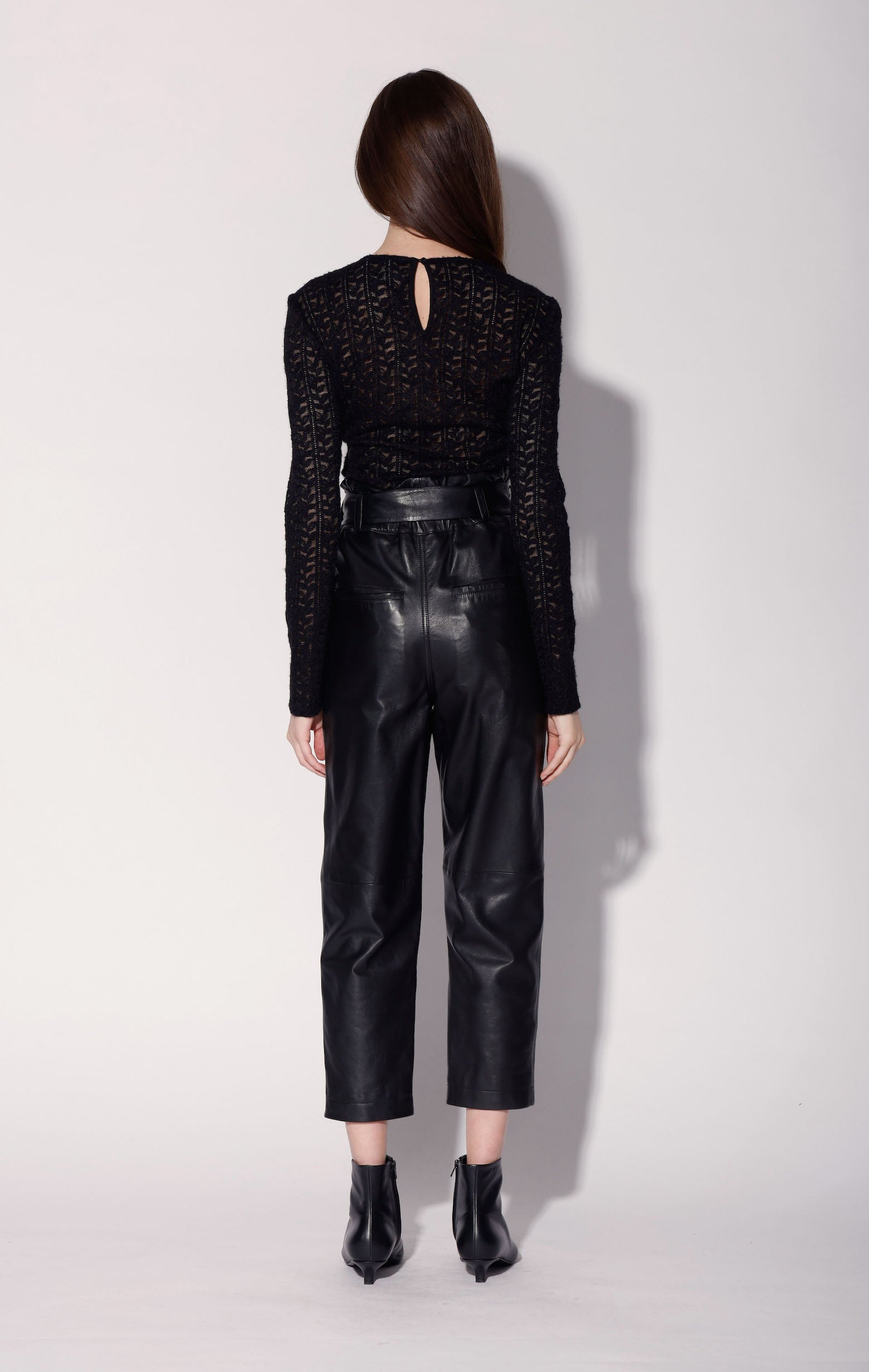 Maggie Pant, Black - Leather