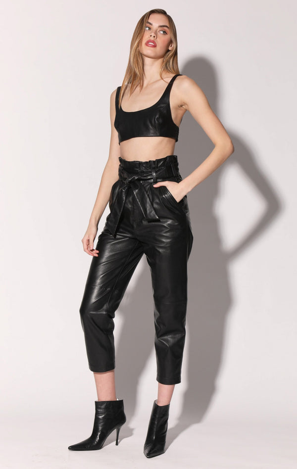 Maggie Pant, Black - Leather (Fall 2024)