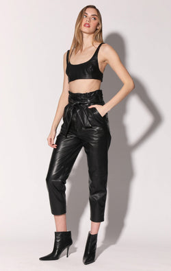 Maggie Pant, Black - Leather