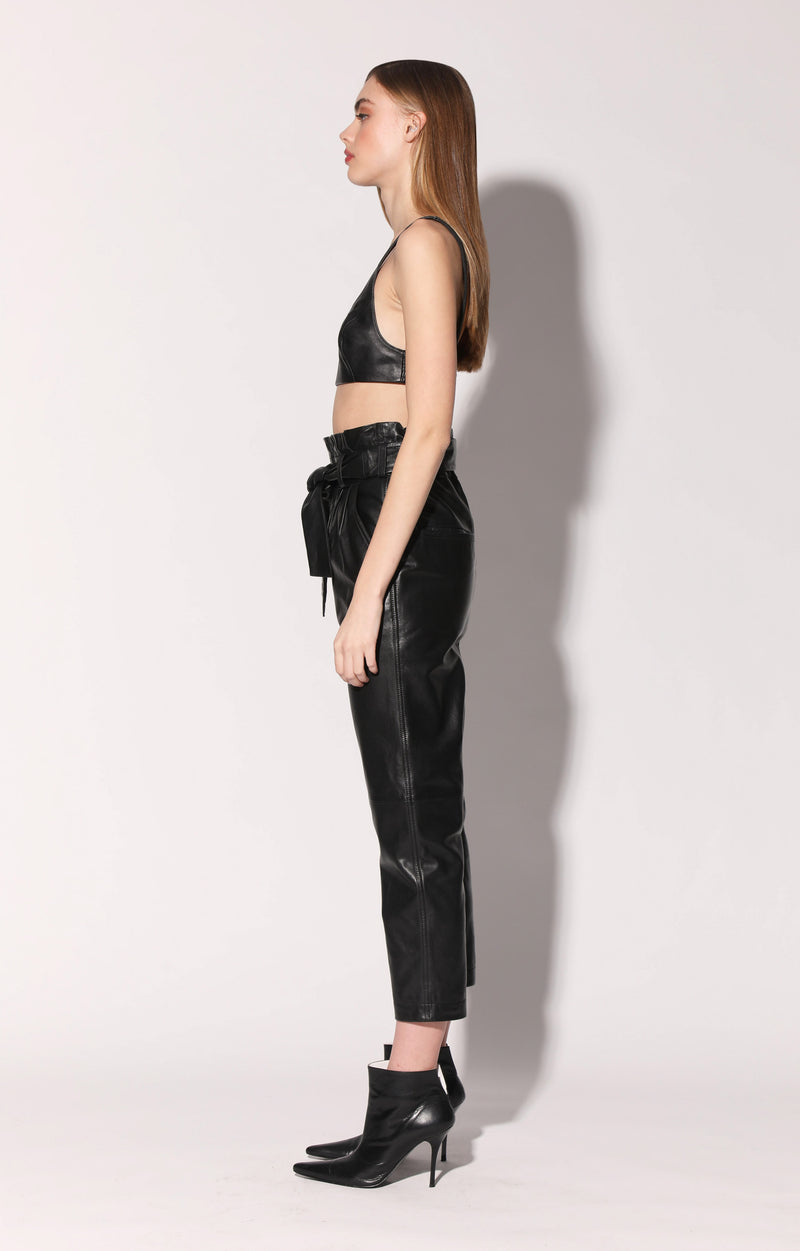 Maggie Pant, Black - Leather