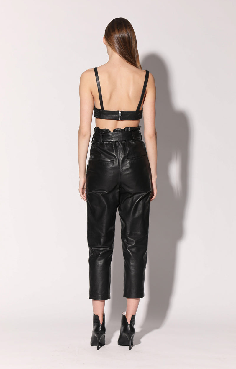 Maggie Pant, Black - Leather