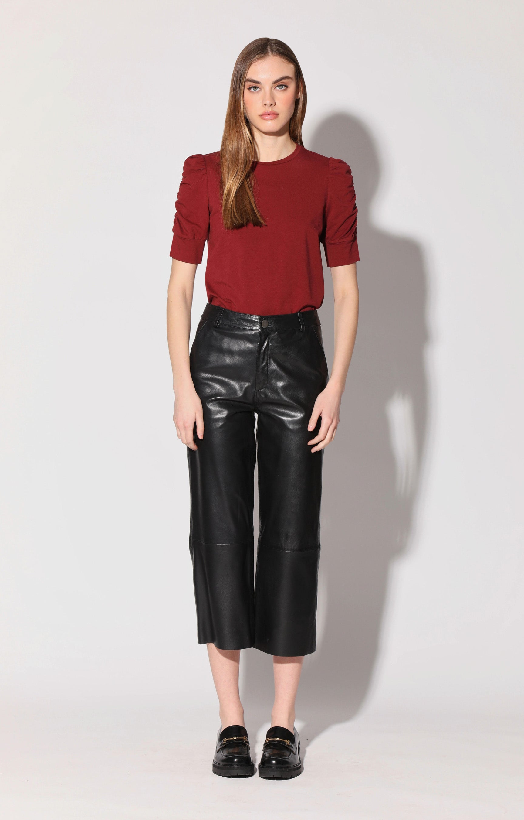 Venice Pant, Black - Leather