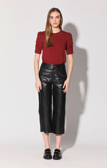 Venice Pant, Black - Leather