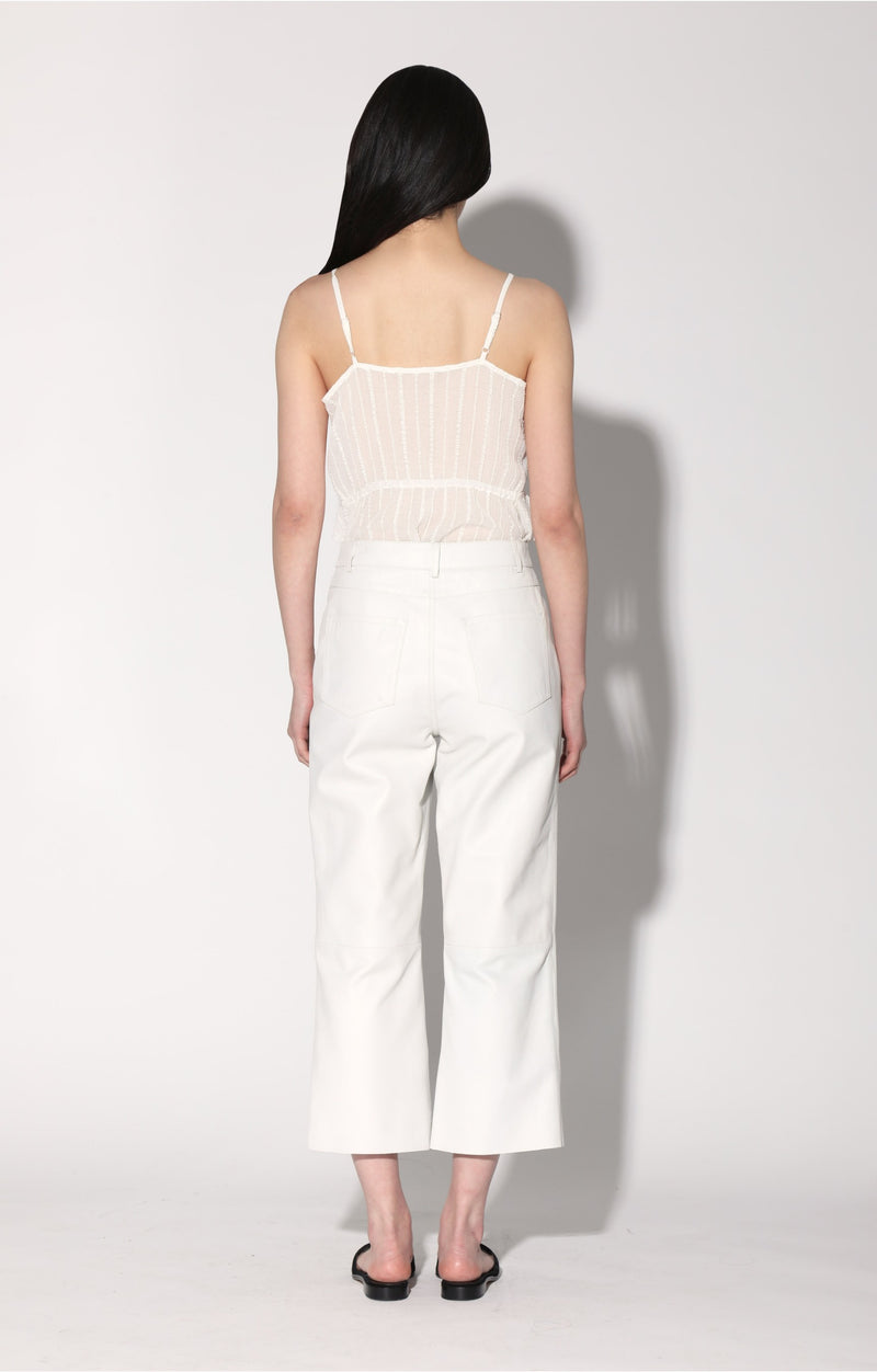 Venice Pant, Bright White - Leather