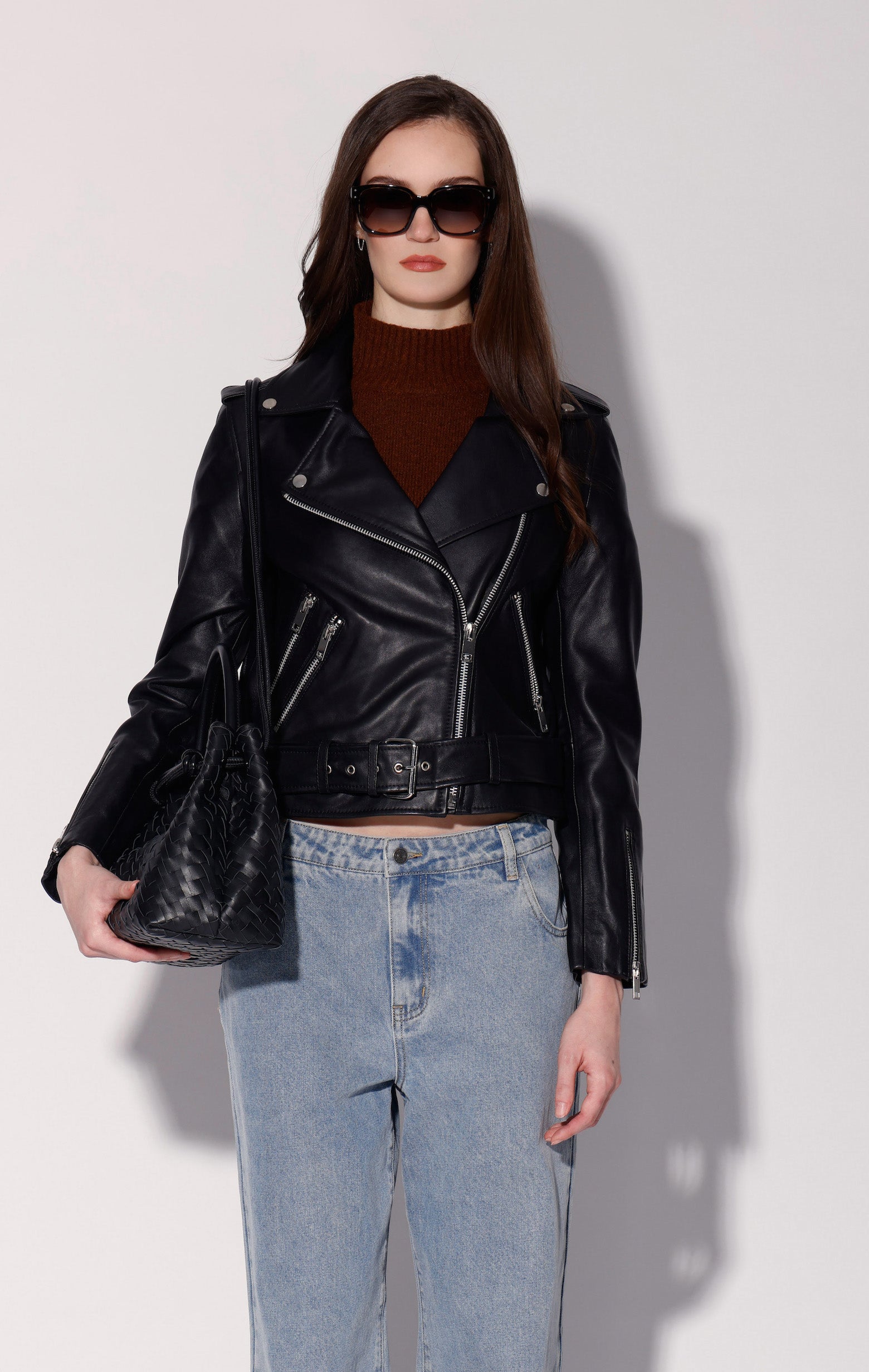 Allison Jacket, Black - Leather