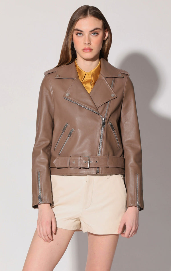 Allison Jacket, Cedar - Leather