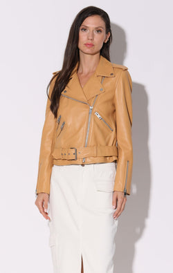 Allison Jacket, Macaroon - Leather (Early Spring 2024)