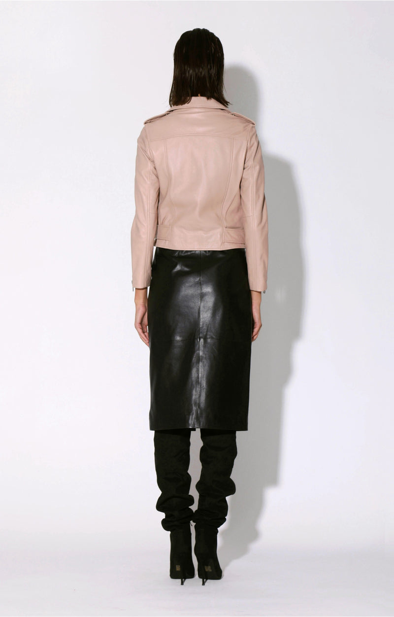 Allison Jacket, Rose Pink - Leather