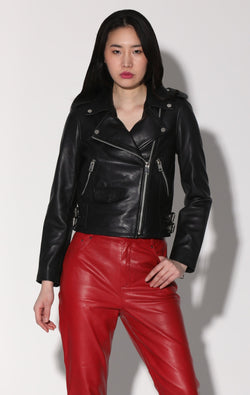 Liz Jacket, Black - Leather