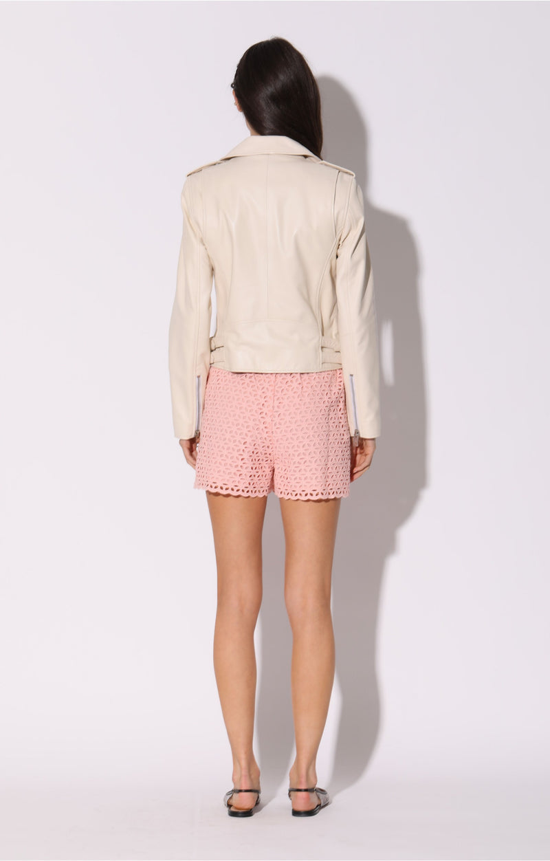 Liz Jacket, Oyster - Leather (Early Spring 2024)