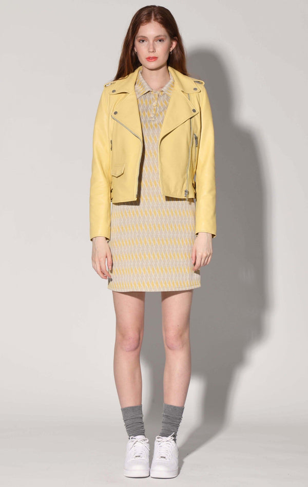 Liz Jacket, Pale Yellow - Leather (Spring 2024)