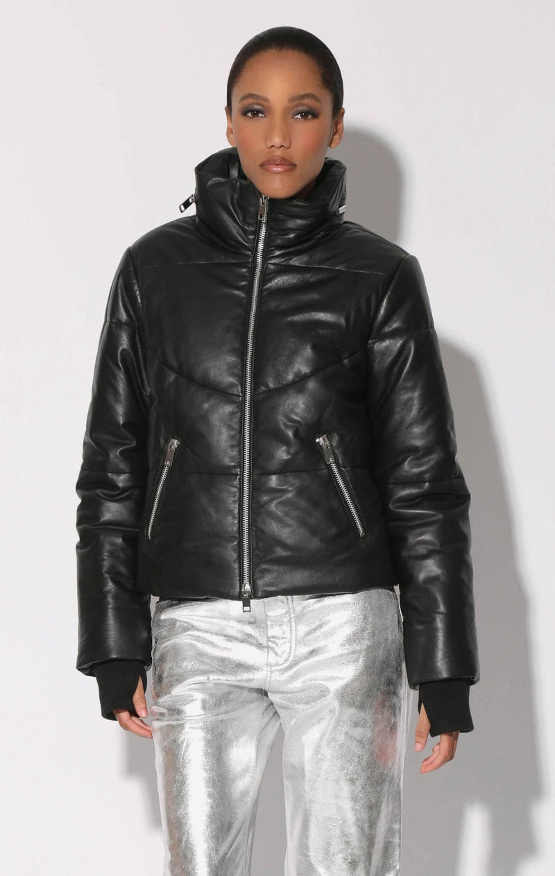 Edwina Jacket, Black - Leather