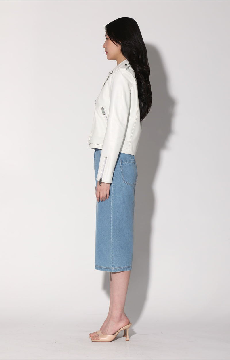 Kelsey Jacket, Bright White - Leather