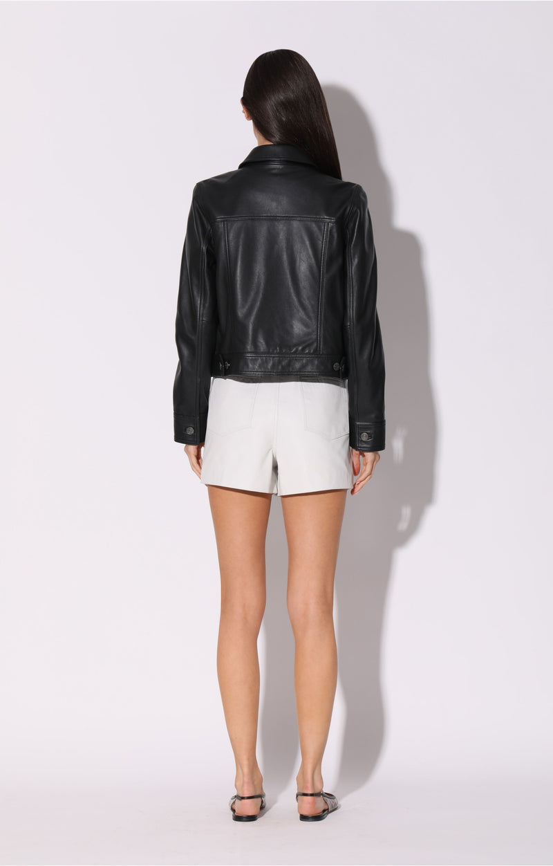 Laine Jacket, Black - Leather