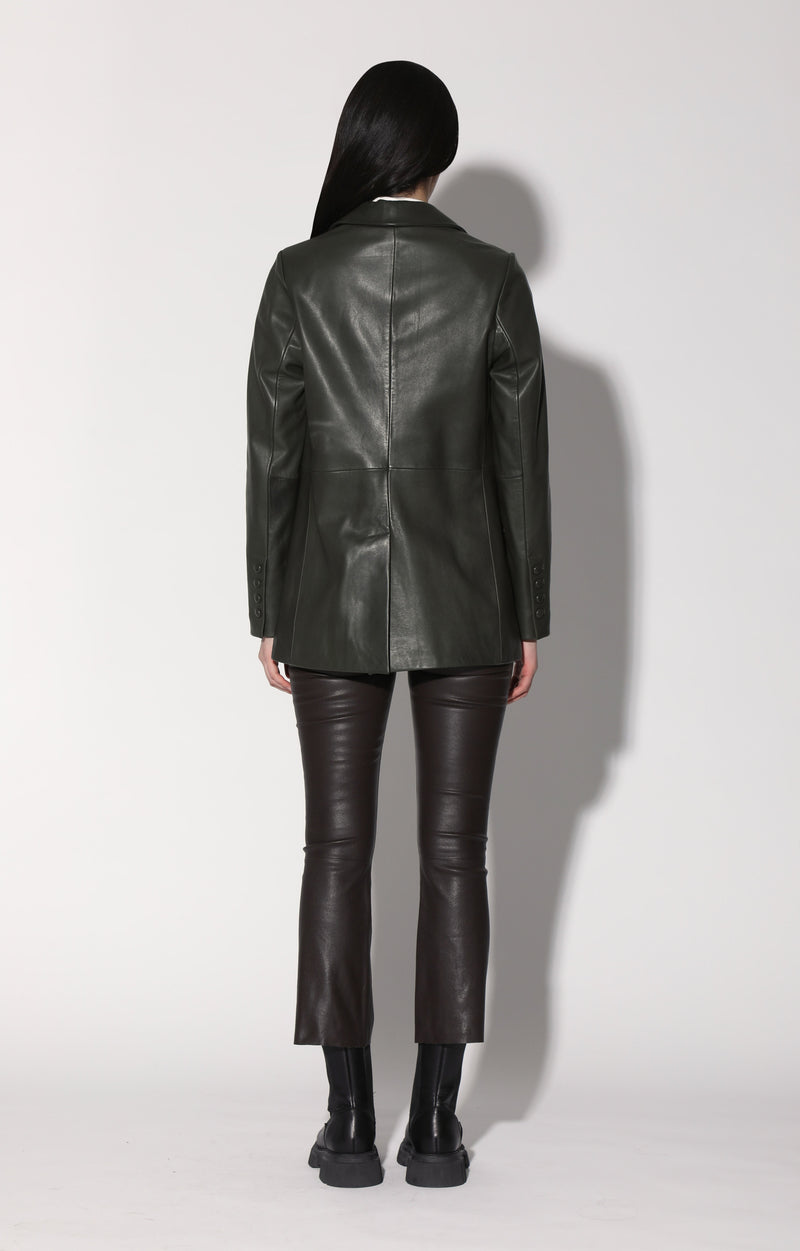 Mia Blazer, Basil - Leather (Fall 2024)
