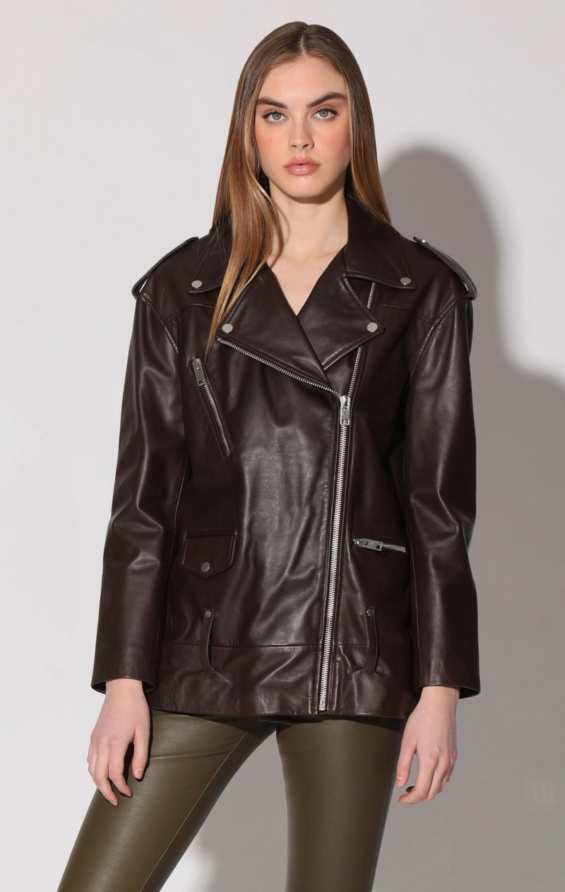 Emery Jacket, Mocha - Leather