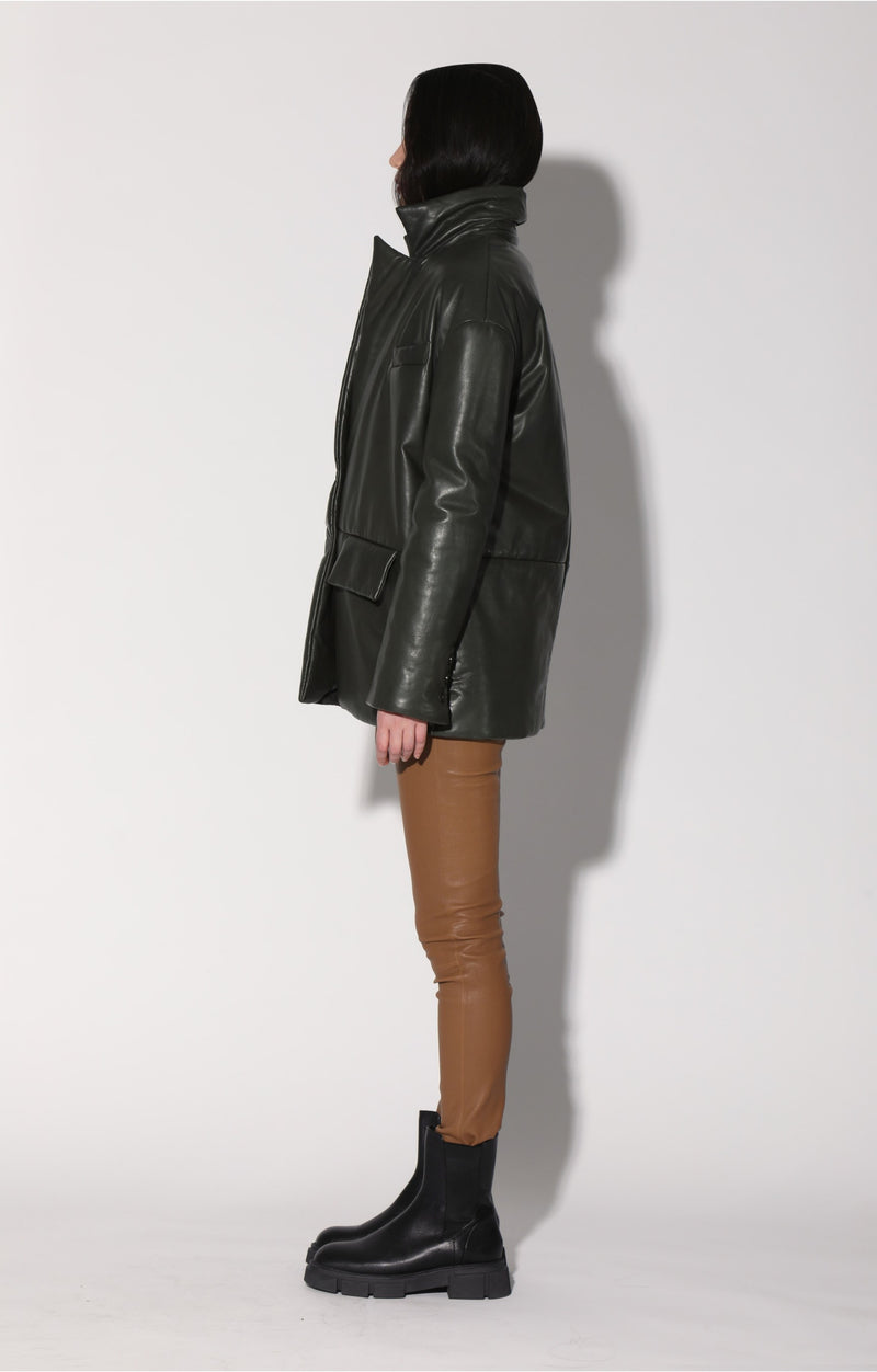 Camille Blazer, Basil - Leather (Fall 2024)