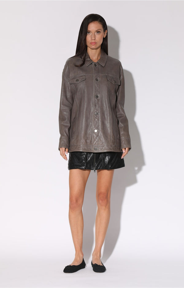 Sutton Jacket, Dark Taupe - VT Wash Leather (Fall 2024)