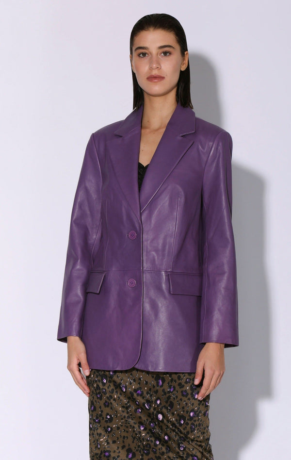 Kira Blazer, Amethyst - Leather (Fall 2024)