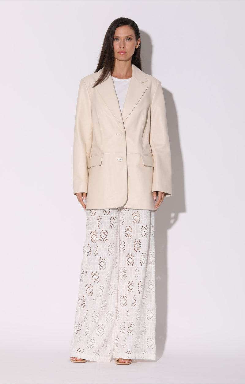 Kira Blazer, Oyster - Leather (Early Spring 2024)