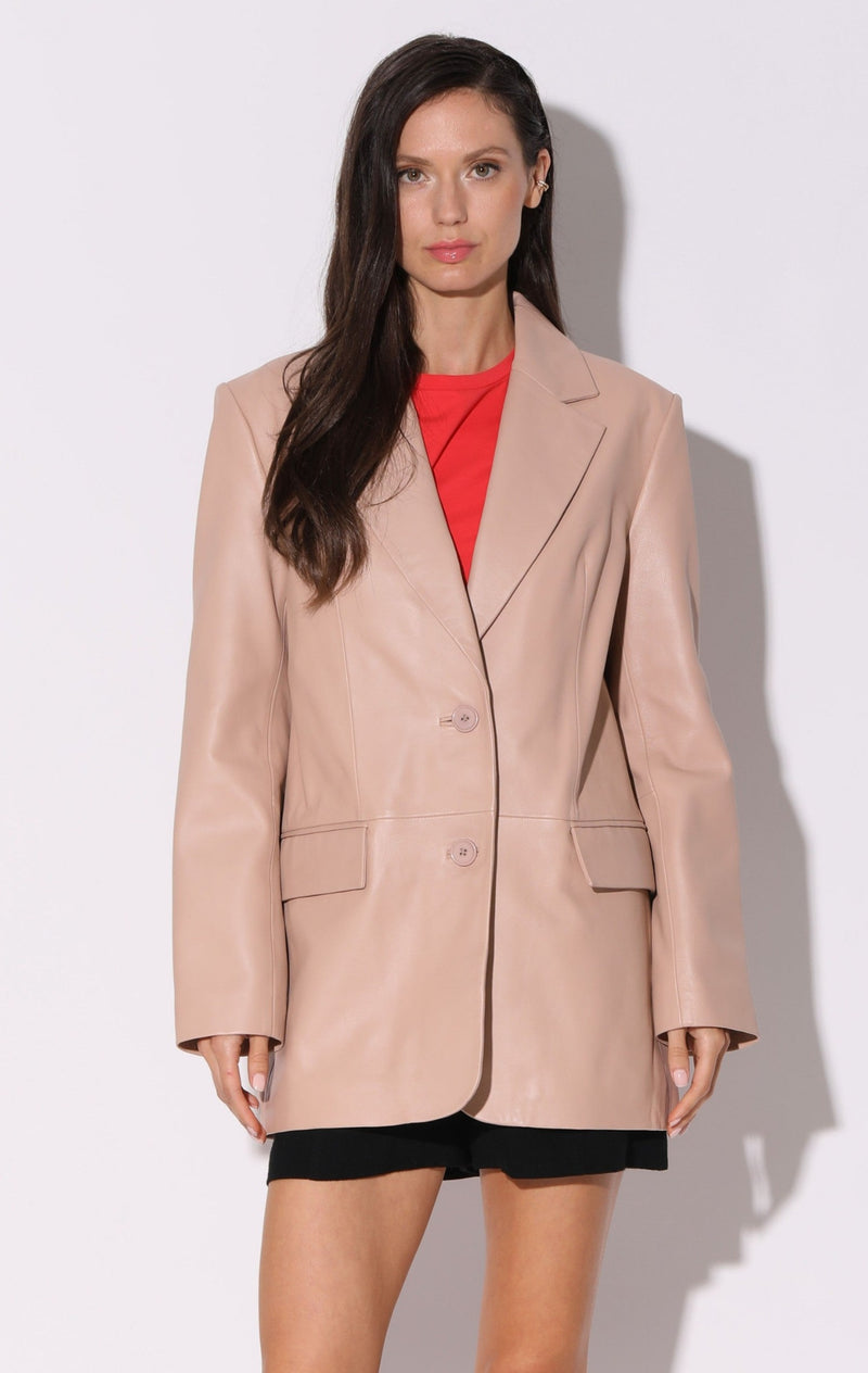 Kira Blazer, Rose Pink - Leather (Early Spring 2024)