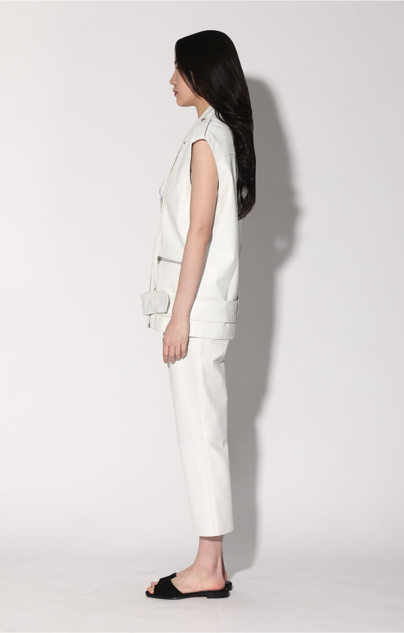 Edie Vest, Bright White - Leather (Early Spring 2024)
