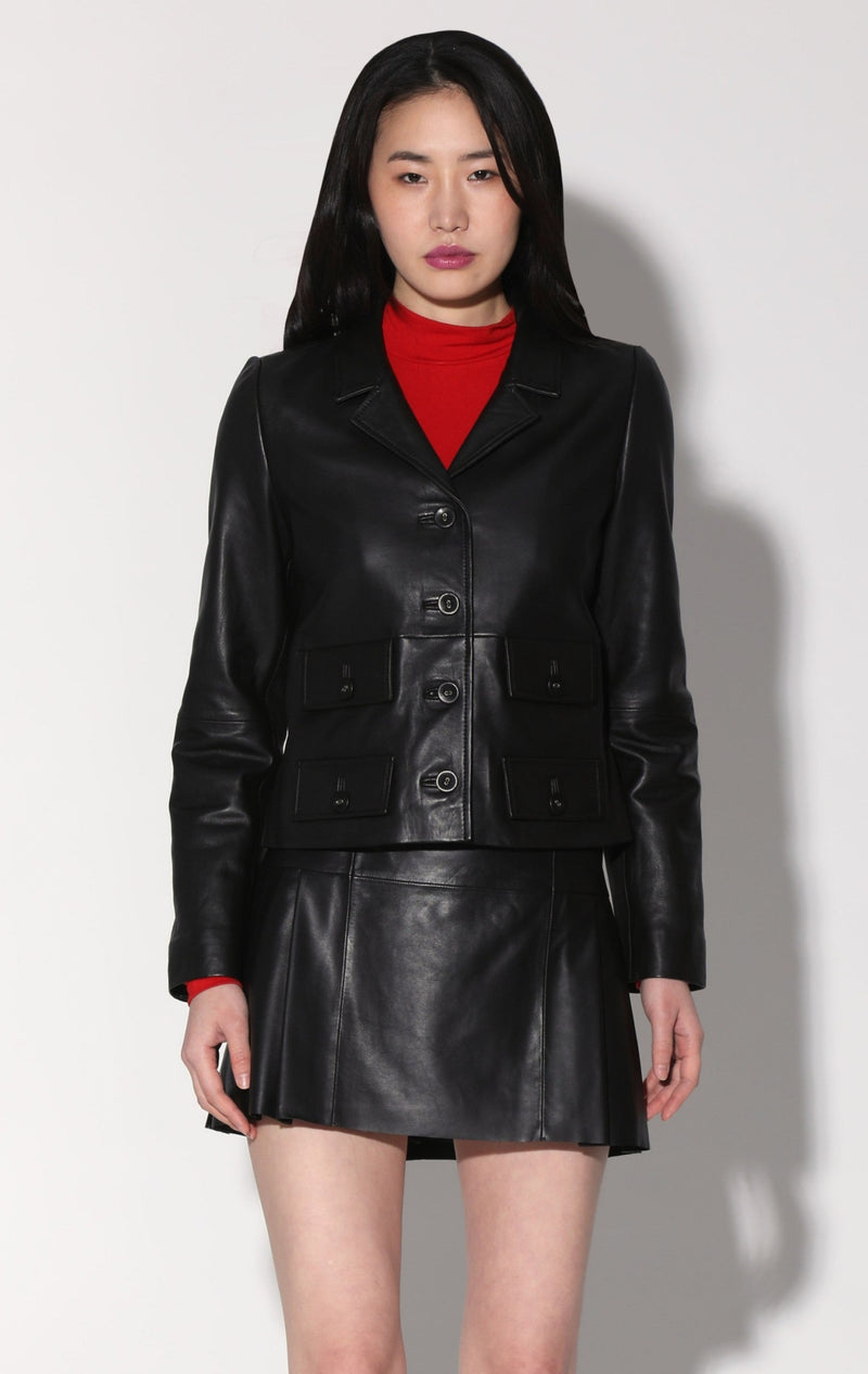Estrella Jacket, Black - Leather