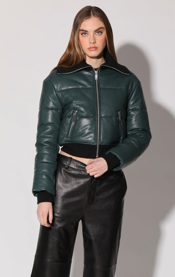 Laylah Jacket, Hunter - Leather