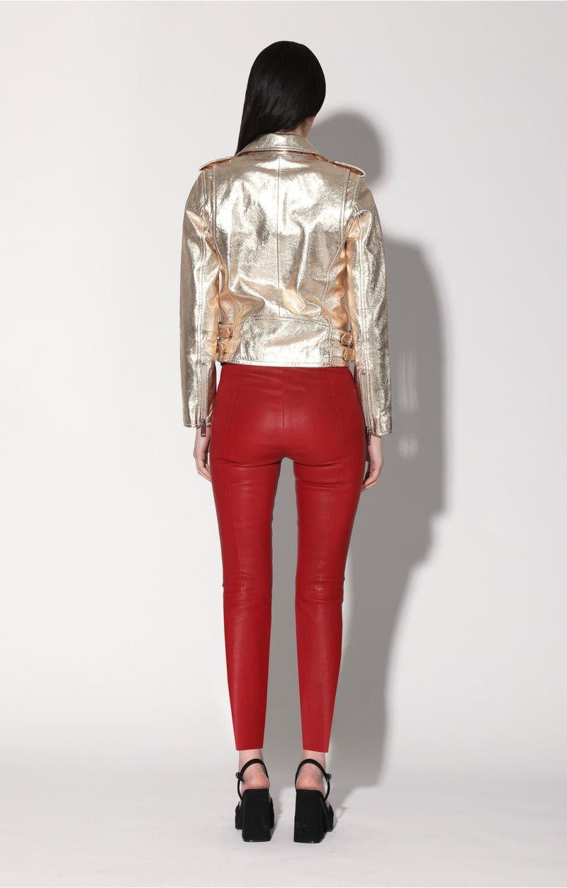 Liz Jacket, Gold - Leather