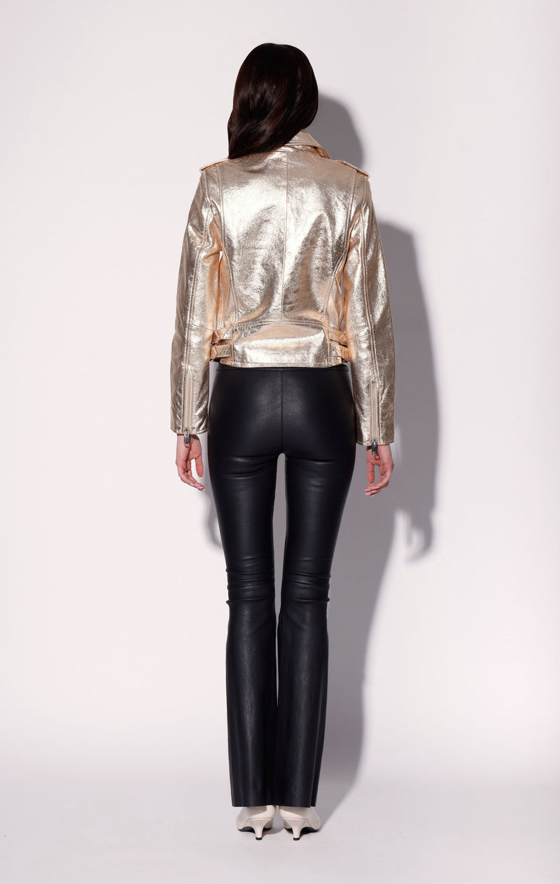 Liz Jacket, Gold - Leather