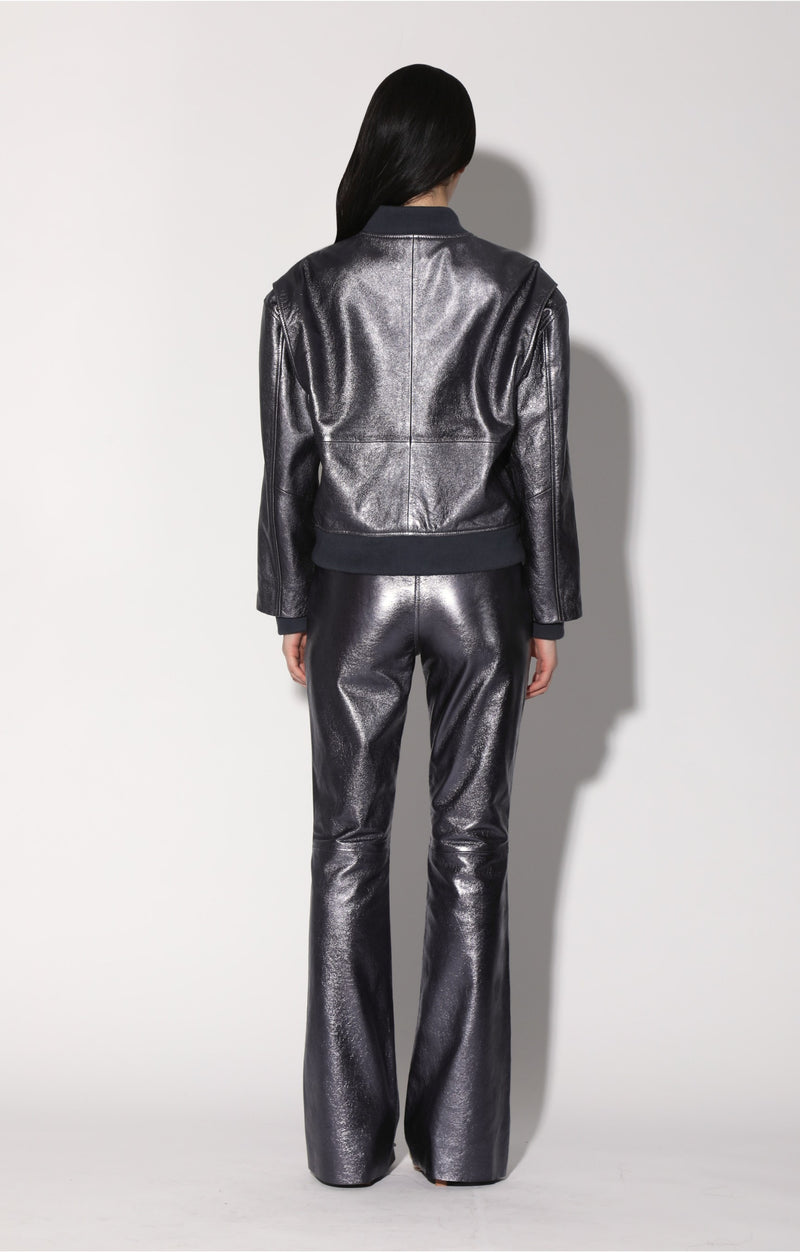 Jessah Jacket, Gunmetal - Leather