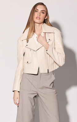 Milan Jacket, Oyster - Leather (Spring 2024)