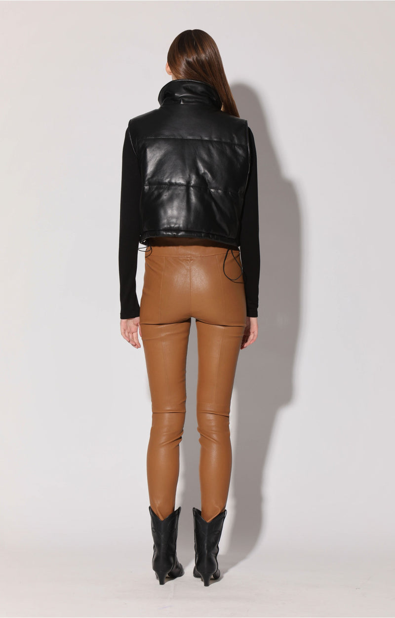 Jovie Vest, Black - Leather